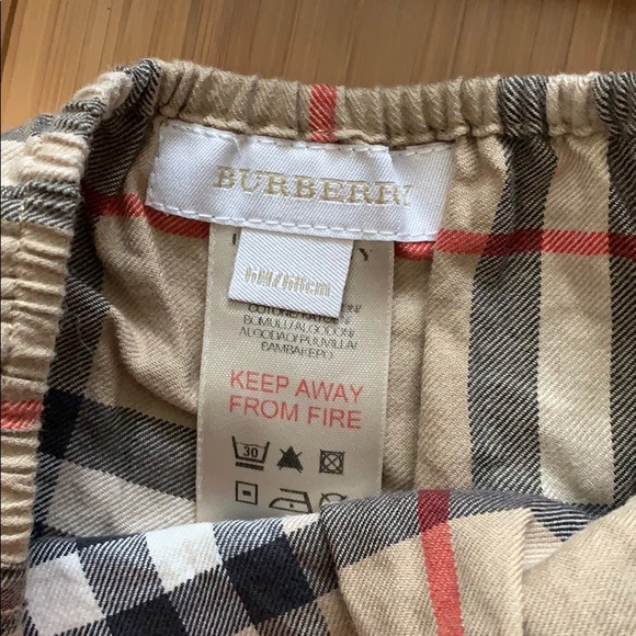 Authentic Burberry Girls L/S Top Set sz 6M/68cm - Picture 6 of 7